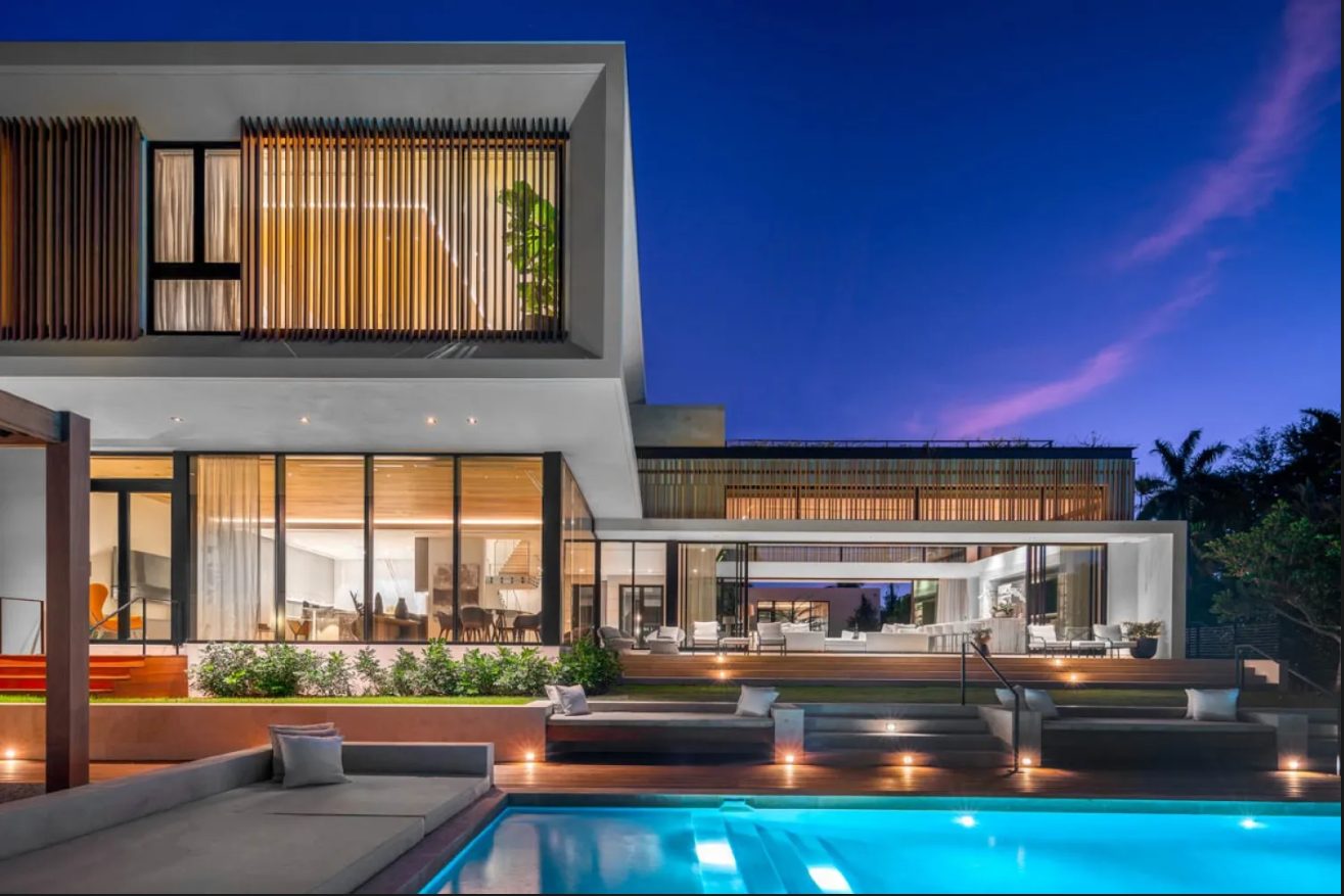 Twilight modern home